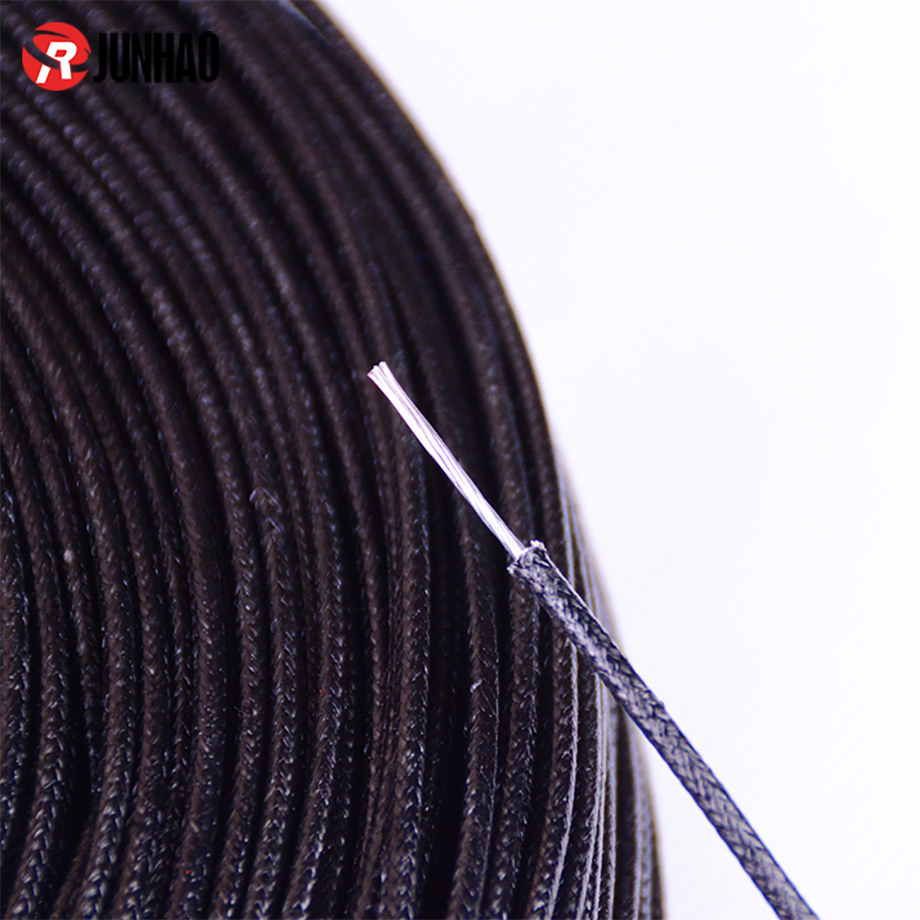 1-20062G0334DQ ul 3122 Silicone Rubber Fiberglass Braided Cable 20 Gauge Wire 1